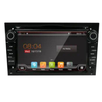 2 Din 7" Android 9.0 For OPEL Car Radio 4+64GB Audio 8 Core Stereo 1024*600 Multimedia Player PX6 Canbus Gray Black
