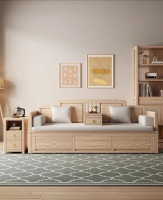 SOFA GIƯỜNG RÚT GỌN GỖ SỒI MS03