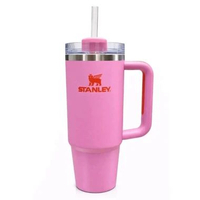 Stanley Quencher tumbler 20 30 oz botol minum stainless steel Pink 30 oz