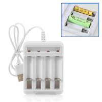 Universal 4 slots USB Output Battery Charger For AA / AAA Rechargeable Battery Quick Charge Adapter Power Accessories