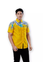 ROSSA COLLECTIONS Rossa Collections Batik Salma 2.0 in Yellow for Men