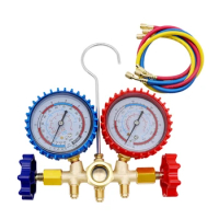 Industrial Grade Car HVAC Gauge Set R134A Manifold Gauge with Color Coded Scales