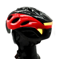 Bicycle Helmet with Tail Light Helmet Scooter Safety Cascos Para Bicicleta Con luz Adult Outdoor Riding Sport Bicycle Helmet
