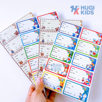 Set 50 Nhãn Tên Dán Học Sinh Doremon & Capybara – Cỡ Lớn, Có Keo Dán, Dễ Thương, Dán Tập Vở Sách
