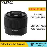 VILTROX 20mm F2.8 Sony E Camera Full Frame Ultra Wide Angle Auto Focus VLOG Lens For Sony ZV-E1 A7RV ZV-E10 A7C FX30