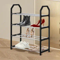 Shoe Rack Ladder-shaped shoe rack 4 Tier dustproof storage shoe cabinet Large Capacity Storage Shelf Shoe Rack for Home