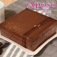 【艾波索】巧克力黑金磚方型6吋(500g±15g/顆)