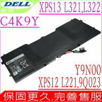 DELL Y9N00 C4K9V 電池 適用戴爾 XPS 13 L321, L322,13-L321, 0Y9N00, 489XN, 77G21,13 L322,13-L322
