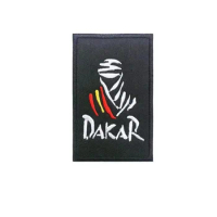 5cm X 8cm Classic Dakar Spain Patch Logo Badge Car Sticker Decal Decor Vinyl Helmet Car Motorbike Bike Skate Board