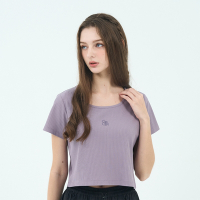 GIORDANO 女裝SORONA坑紋上衣 Spring Adventure系列 - 63 灰脊紫