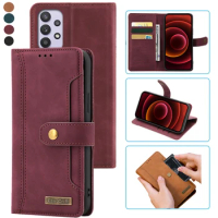 For Samsung Galaxy A32 Case Flip Leather Book Cover For Samsung A32 5G Case Wallet Magnetic Phone Bags Etui Samsung A32 Case 5G