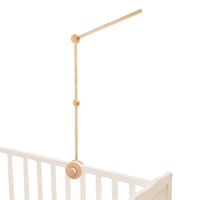 Crib Mobile ARM - Rotating Wooden Mobile Arm for Crib 33-inch Baby Mobile Hanger Nursery Mobile Stan