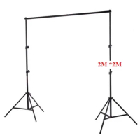 Photo Photography 2m*2m/ 6.56ft*6.56ft Aluminum Backdrop Stand Background Support System + Carrying Bag Case kit
