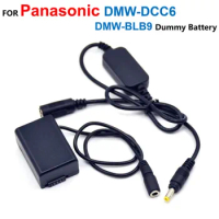 DMW-DCC6 BMB9E BMB9 Dummy Battery+12V-24V Step-Down Charger USB Power Cable For Panasonic FZ60 FZ62 FZ70 FZ72 FZ48K FZ45K FZ100K