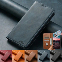 Wallet Business Leather Case For Samsung Galaxy S24 S23 S22 FE Ultra Plus A53 A54 A13 A14 A24 A34 Note20 Holder Magnetic Cover