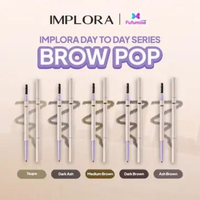 IMPLORA Day to Day Brow Pop | Eyebrow | Pensil Alis | Waterproof Long Lasting Eye Brow BrowPop Mediu