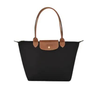 Longchamp Le Pliage Original Tote bag Small Medium Long Handle (SMLH) Classic Black - Canvas