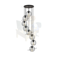 lampu gantung void tangga minimalis modern 02