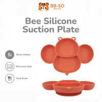 Piring Silikon Bayi Bentuk Lebah | Suction Plate MPASI | BPA Free Food Grade