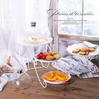 創意歐式三層蛋糕架雙層水果籃下午茶點心托盤婚慶糖果高腳臺