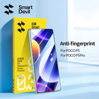 SmartDevil 2Pcs Tempered Glass for Xiaomi POCO F5 X5 Pro NFC Screen Protector for POCO F5 Pro 5G HD Anti Blue Ray