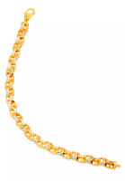 TOMEI TOMEI Dual-Tone Enchanting Spiral Bracelet, Yellow Gold 916