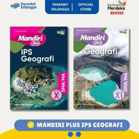 [Erlangga Official] Mandiri Plus Ips Geografi Sma/Ma Kurikulum Merdeka Revisi Kelas 10 11 kelas 11