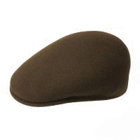 KANGOL 504 WOOL鴨舌帽(灰棕色)