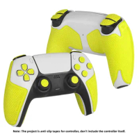 Yellow TALONGAMES Controller Grips For Playstation 5 DualSense / PS5,Anti-Slip,Sweat-Absorbent,Textured Skin Kit Controller Grip