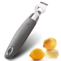 Lemon Citrus Zester Tool Cheese Grater for kitchenaid-Multipurpose grooved channel knife scraper,Stainless steel blade