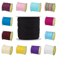 0.5mm Nylon Cord Thread for DIY Macrame Bracelet Braided Rope Cord Necklace Knotting Beading String Jewelry Making 135m/roll