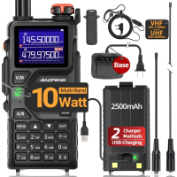 BAOFENG K5PLUS Radio Ham Radio 10W Rechargeable Walkie Talkies Long Range UV32 5RM Handheld Two Way 