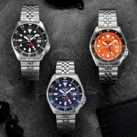 【SEIKO 精工】5 Sports GMT兩地時間機械錶/42.5mm(SSK003K1/SSK005K1/SSK001K1)