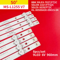 LED Strip(4)For MS-L1255 V7 HL-00500A30-0901S-04 HTV-LED50UHDS100T2 Rtv-5019usm 50LEM-1027 50LEX-5056-FT2C 50LEX-6027 CT-8250