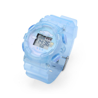 真愛日本 預購 大耳狗 喜拿 透明錶帶 電子錶 數字錶 手錶 錶 夜光 計時 無防水 JD51