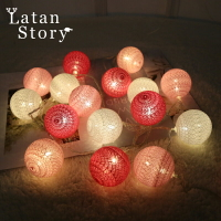 圣誕節裝飾led彩燈棉線球燈線球燈藤球浪漫房間節日派對裝飾燈