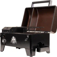 PIT BOSS 10697 Table Top Wood Grill With Temperature Control, Mahogany