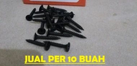Skrup gypsum Hitam 6 x 1 Inch Screw Sekrup Zolo Pasang Gypsum Rak