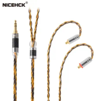 NICEHCK C8-1 8 Silver Core Plated And Copper Mixed Earphone Cable 3.5/2.5/4.4mm MMCX/QDC/0.78mm 2Pin For DB3 ST-10s VX