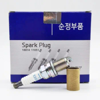 4/6Pcs Spark Plug 18814-11051 BKR5ES-11 for Hyundai ACCENT 1.3 1.5 ATOS 1.1 COUPE ELANTRA 1.6 1.8 2.0 GETZ HIGHWAY I10 SONATA