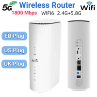 WIFI6 Routers 5G WiFi Wireless Router with SIM Card Slot CPE Extend Gigabit LAN 1800Mbps 2.4G+5.8G Wifi Modem Repeater Router