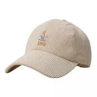 Java Language Baseball Cap Solid Corduroy Vintage Unisex Baseball Adjustable Polo Trucker Cap Hat