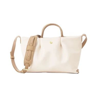 Legato Largo Comfort Series Faux Leather Shoulder Bag Mini Ivory Nude