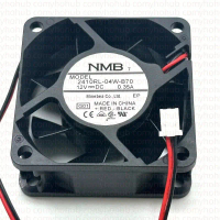 พัดลมระบายความร้อนเซิร์ฟเวอร์ NMB 2410RL 04W B70 G01 DC 12V 0.35A 60x60x25mm 2 ขา