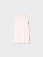 UNIQLO AIRism T-Shirt Manset wanita Proteksi Sinar UV Protection Kerah Tinggi High Neck Tanpa Lengan