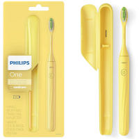 【Philips 飛利浦】電池式電動牙刷 芒果黃 超輕便旅行盒(隨身攜帶 不需充電)