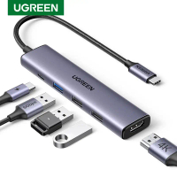 UGREEN CM478 Revodok 105 USB C HUB 5 in 1 Multiport Adapter 4K HDMI Type C 3.1 to HDMI 4K SD TF PD 1