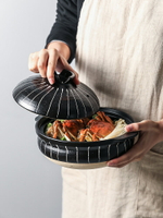 黑十草土鍋砂鍋日式家用煲湯燃氣陶土沙鍋煲仔飯鍋干燒耐高溫