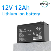 NEW 12V 12Ah 18650 Lithium Battery Pack 3S6P Built-In High Current 20A BMS For Sprayers Electric Vehicle Batterie+12.6V Charger