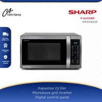 SHARP MICROWAVE GRILL WITH J-TECH INVERTER 23L 23 LITER R-650GX(BS) R-650GXBS R650GXBS R 650 GXBS R